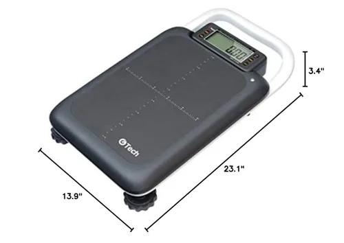 Vista 6 de VisionTechShop GTech GL-6060L Báscula portátil de banco, capacidad de 60 libras con doble rango, lectura 0-30 x 0.01lbs/30-60 x 0.02 libras