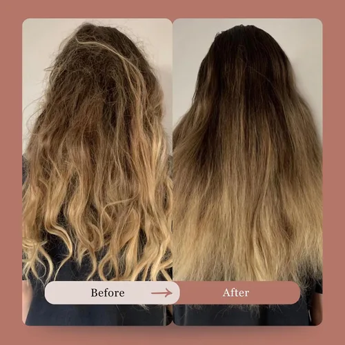 Vista 3 de HAPPY HAIR: The Mother Brush - Cepillo desenredante patentado de calidad de salón de belleza, cerdas de jabalí con alfileres diseñadas para que