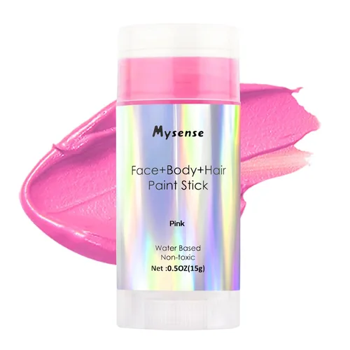 Vista 25 de Mysense Pintura en barra verde Amazon para el cabello de cara y cuerpo, maquillaje de Halloween, Elphaba Witch Gamora, color de cabello temporal