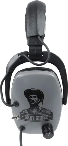 Vista 6 de DetectorPro Original Gris Ghost Platinum Series Auriculares con enchufe de ángulo de 1/4