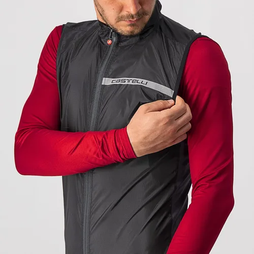Vista 3 de Castelli Chaleco elástico de ciclismo Squadra para ciclismo de carretera y grava ciclismo
