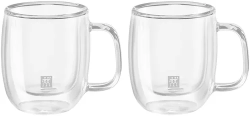 Vista 8 de Zwilling 39500-214 - Juego de 2 vasos de vidrio de doble pared, 14.1 fl oz (13.9 fl oz), resistente al calor, construcción de doble pared, vasos