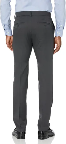 Vista 2 de Haggar Pantalón casual Cool 18 Pro delgado y recto para hombre