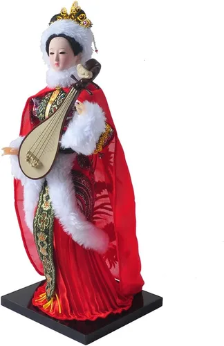 Vista 3 de NW Muñeca china de 12 pulgadas, figura de seda artesanal tradicional coleccionable