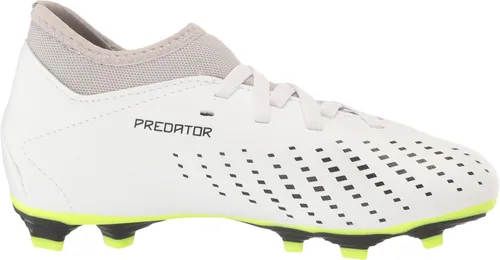 Vista 6 de adidas Tenis unisex Accuracy.4 Firm Ground, BlancoCore NegroLimón Lucido