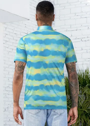 Vista 10 de TAPULCO Camisetas tipo polo de secado rápido para hombre, diseño de camuflaje, atléticas, ligeras, transpirables, casuales, para golf