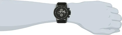 Vista 2 de Vestal PLE030 Plexi - Reloj de cuero negro con caja de iones para hombre