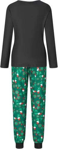 Vista 3 de Yiiciovy Pijamas de Navidad para la familia, pijamas de Navidad a juego para parejas, bebés, niños, pijamas de Navidad, juegos de ropa de dormir