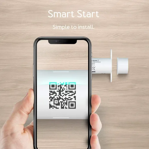 Vista 7 de Sensor de puerta Zwave Aeotec Sensor de puerta empotrable 7, sensor de puerta inteligente habilitado Z-Wave Plus alimentado por batería, SmartStart