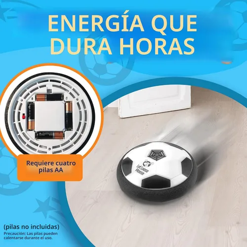 Vista 7 de Let Loose Moose Hover Balón de fútbol, juego de 2 juguetes de fútbol LED, regalos para niños de 8 años, fútbol flotante LED para interiores