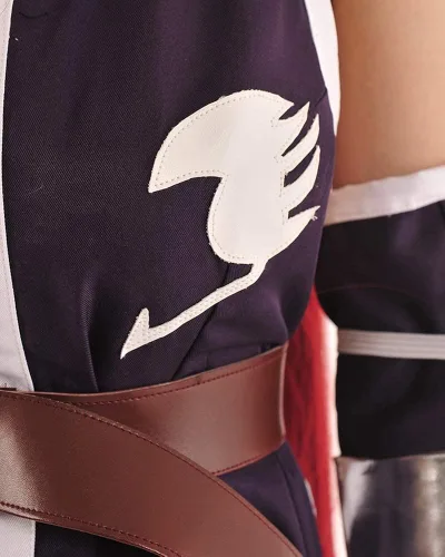 Vista 4 de miccostumes Disfraz de cosplay Erza Scarlet Purple para mujer, Púrpura