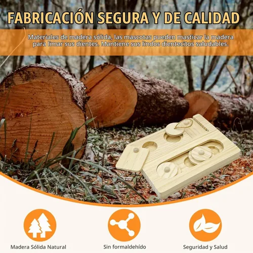 Vista 4 de Hamiledyi Conejillo de Indias Juguetes de madera Conejo Juguetes Sniff n