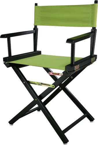 Vista 227 de Casual Home - Silla de director de 18 in, marco negro, lona negra, altura clásica Marco negro - Madera maciza