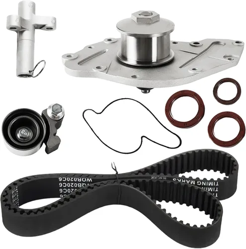 Vista 17 de Kit de correa de distribución con bomba de agua para Mitsubishi-Galant Lancer 2.4L L4 2004-2006, para 2006-2007 Eclipse 2.4L L4 piezas del mercado