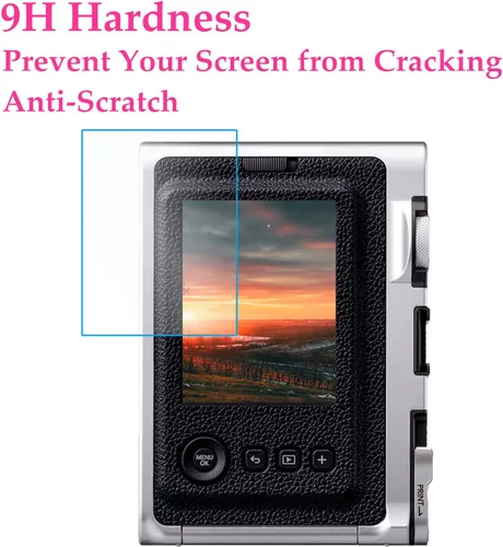 Vista 6 de Mini Evo - Funda transparente para cámara instantánea Fujifilm Instax Mini Evo, protector de impresora fotográfica transparente con correa
