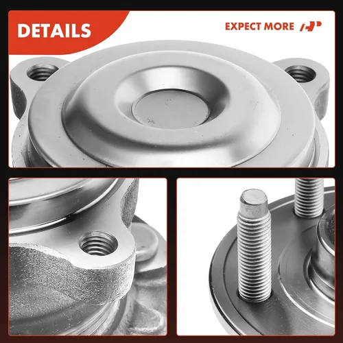 Vista 8 de A-Premium Cojinete de rueda trasera y conjunto de cubo con 5 lengüetas compatible con Chevrolet Cruze 2013-2015, Cruze Limited 2016