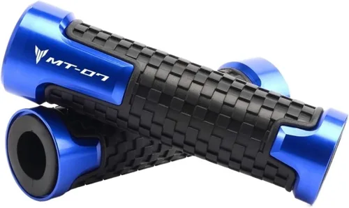 Vista 4 de Accesorios de motocicleta Manillar CNC PVC Grips compatibles con MT07 MT 07 2016 2017 2018 2019 2020 Mango de agarre (color negro)