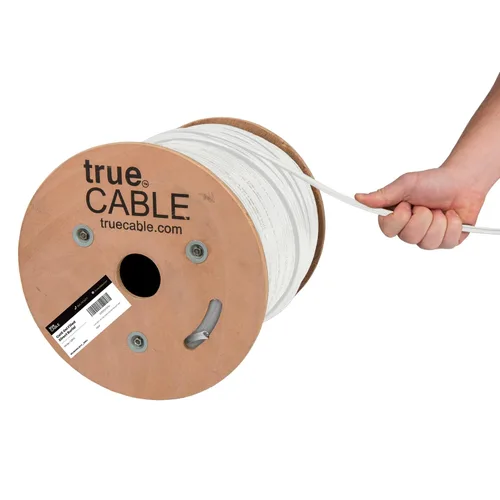 Vista 13 de TRUE CABLE Ethernet Cat6 Direct Burial a granel, relleno de gel, sin blindaje, 500 pies, negro, chaqueta OSP para exteriores, impermeable