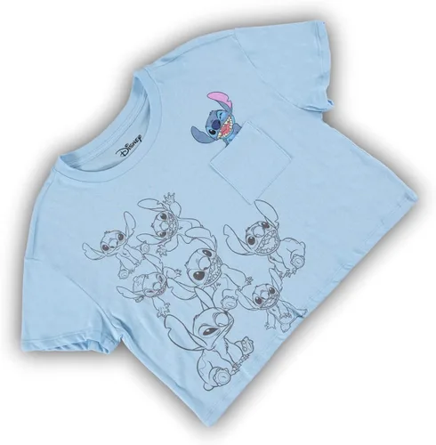 Vista 6 de Disney Camisa Lilo and Stitch para mujer, camiseta corta clásica Lilo and Stitch Lilo and Stitch