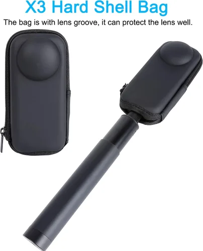 Vista 5 de PellKing Kit de accesorios de protección de cámara para Insta360 X3, Insta 360 X3, incluye protector de lente/cubierta protectora