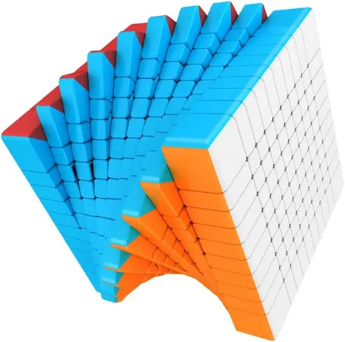 Vista 2 de BroMoCube Moyu Meilong Cubo de velocidad de 10 x 10 pulgadas, sin pegatinas, MFJS MeiLong, cubo mágico de 10 x 10 x 10 pulgadas, juguetes de regalo