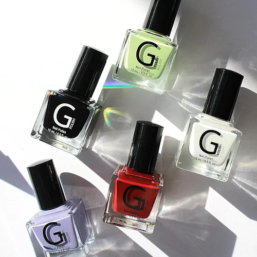 Vista 4 de G Polish Farmers Market - Juego de esmaltes de uñas Clean Beauty, juego de regalo para adolescentes y adultos, no tóxico, sin 9 libre de crueldad