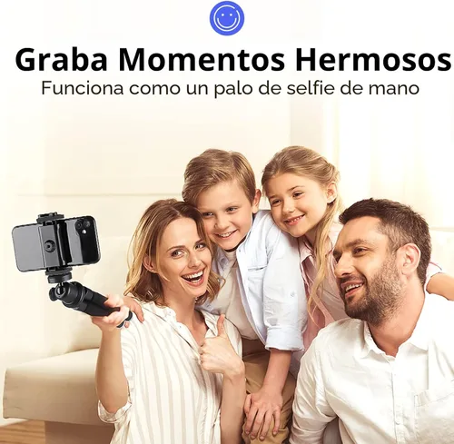 Vista 6 de Aureday Trípode para teléfono, trípode flexible para iPhone y teléfono celular Android, viene con control remoto inalámbrico y clip para grabación