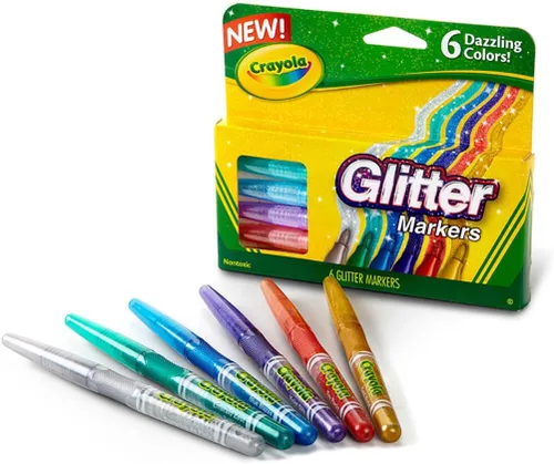 Vista 2 de Crayola - Marcadores de Brillantina 6 piezas