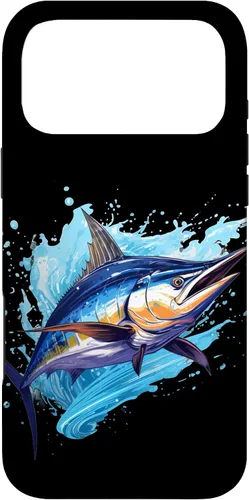 Vista 22 de Funda para iPhone 12 Pro Max con peces marinos para amantes de los pescadores y Marlin