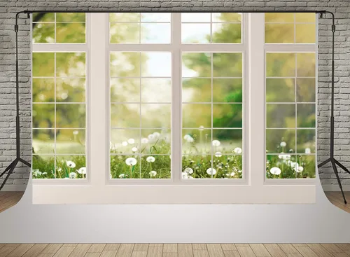 Vista 7 de Kate Fondos de flores naturales de primavera de 7 x 5 pies para fotografía interior de ventana, escena, estudio fotográfico, retrato familiar