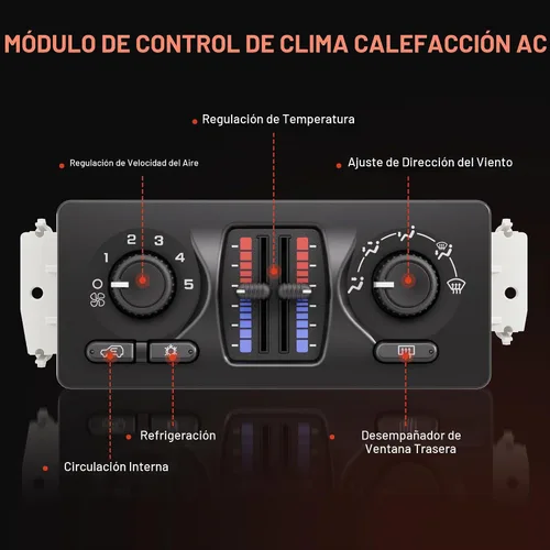 Vista 3 de 599-210XD Módulo de Control de Clima Panel de Control de AC Compatible con Vehículos Chevy GMC Buick Cadillac Isuzu Saab 2003-2007 - Silverado