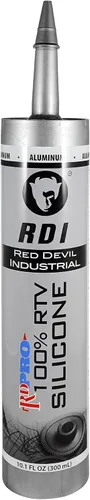 Vista 10 de Red Devil 08162I RD PRO RTV de grado industrial 100% silicona resistente a la intemperie, tubo de 10.1 oz, almendra, paquete de 1