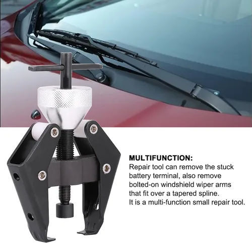 Vista 7 de Jiawu Herramienta removedor de rodamientos, extractor de brazo de limpiaparabrisas de metal profesional multifuncional, para brazo