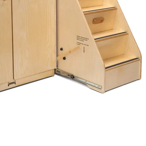 Vista 4 de Jonti-Craft 5145JC Cambiador de pañales con escaleras, izquierda