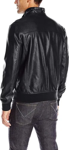 Vista 2 de Tommy Hilfiger Chaqueta bomber de piel sintética para hombre