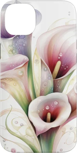 Vista 15 de iPhone 12 Pro Max Calla Lilies Flower Floral Watercolor Case