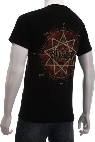Vista 3 de Slipknot Camiseta Slim Fit para hombre Come Play Dying (Back Print) Negro, Negro