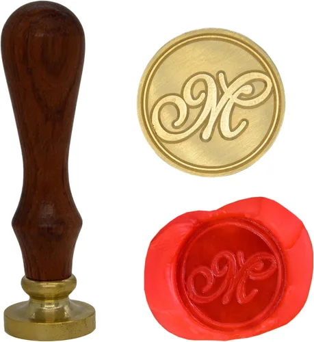 Vista 19 de Wax Seal Stamp Letter A-Z, Alphabet Initial Sealing Stamp for Christmas & Thanksgiving Cards, Wedding Invitation W-S-2 (Letter A)
