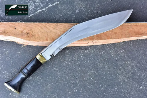 Vista 3 de GK&CO. Kukri House Genuino Kukri/Khukuri-13 Jungle o PRI Tipo British Gorkhas Issue, Auténtico Khukuri - Mango hecho a mano Nepal..