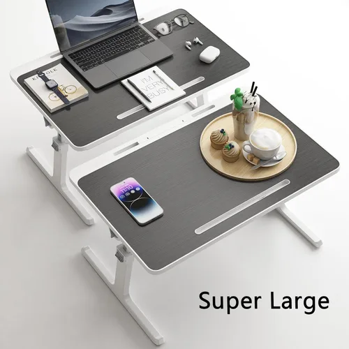Vista 2 de Escritorio para computadora portátil para cama, escritorio de regazo ajustable, bandejas para comer y escribir, soporte portátil para computadora