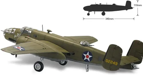 Vista 6 de Academy Hobby - Kits de modelos de plástico a escala 1/48 USAAF B-25B (La batalla de Midway 80 aniversario)