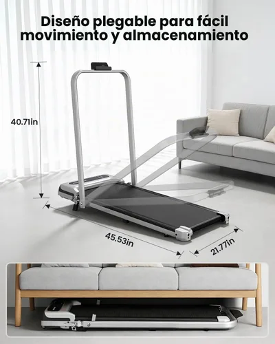 Vista 7 de Yagud Walking Pad, Walking Pad Treadmill for Home Office, Portable Under Desk Treadmill with Remote Control and LED Display, Walking Jogging Running