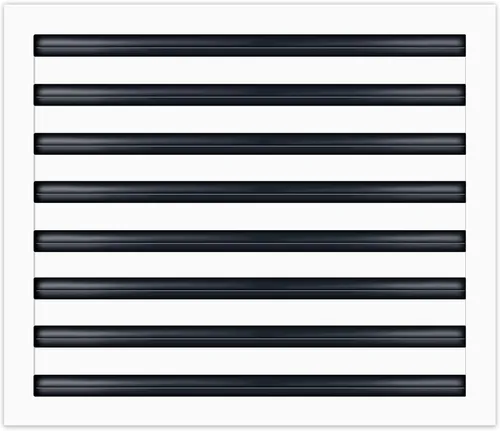 Vista 10 de BUILDMART - Cubierta de ventilación de CA moderna de 16 x 16 - Ventilación de aire blanca decorativa - Difusor de ranura lineal estándar - Rejilla