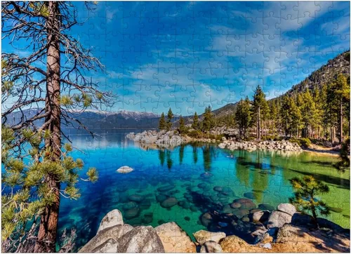 Vista 7 de MyPuzzle Sand Harbor Lake Tahoe - Rompecabezas prémium de 1000 piezas para adultos