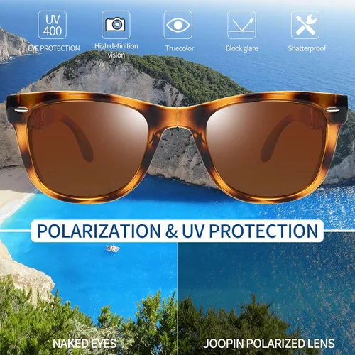 Vista 4 de Joopin Gafas de sol cuadradas polarizadas con protección UV para hombre y mujer