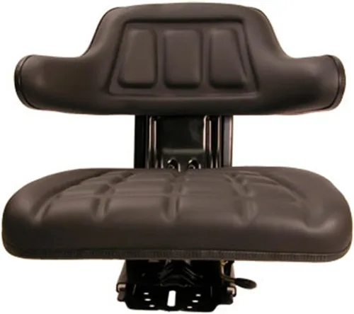 Vista 2 de Nuevo asiento de tractor universal negro con base y pistas compatible con Ford New Holland Case-IH