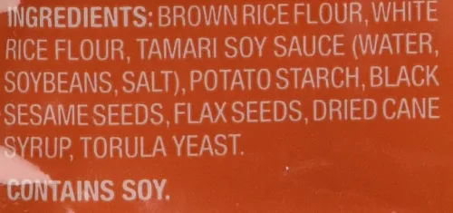 Vista 3 de Trader Joe's - Paquete de 2 galletas de arroz multisemillas con salsa de soja