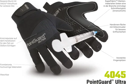 Vista 4 de HexArmor Cut-Resistant Safety Work Gloves HexBlue Series