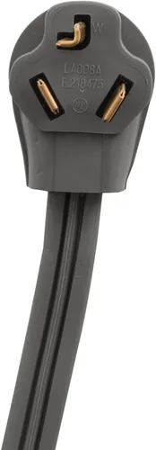 Vista 5 de Certified Appliance Accessories Cable de alimentación para electrodomésticos de 30 amperios, cable de secado de 3 puntas, 3 cables con conectores