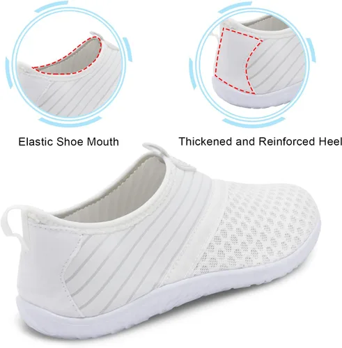 Vista 4 de Spesoul Zapatos acuáticos transpirables de secado rápido para mujer y hombre, calcetines acuáticos suaves para senderismo, natación, playa, surf